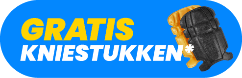 Bij aankoop van twee Snickers lange werkbroeken krijg je een gratis setje Snickers kniebeschermers