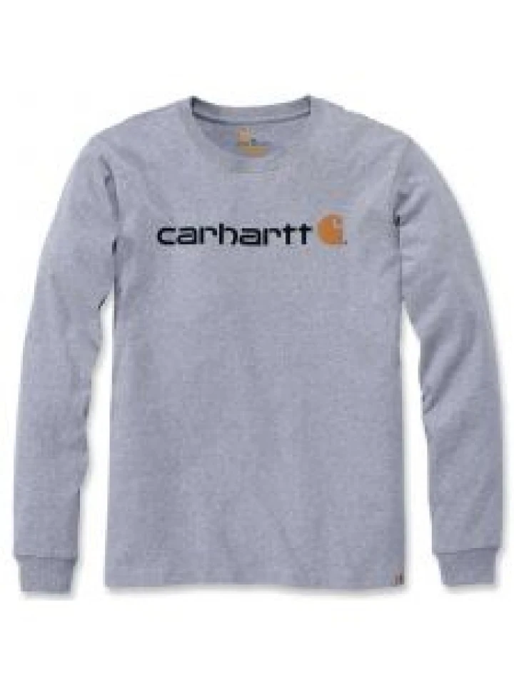 Carhartt 104107 Signature Graphic T-Shirt l/m - Heather Grey