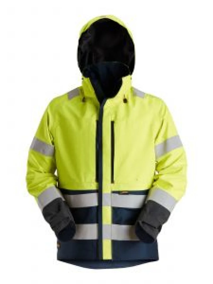 1668 High Vis Work Jacket Fireproof Waterproof Gore Tex ProtecWork - Snickers
