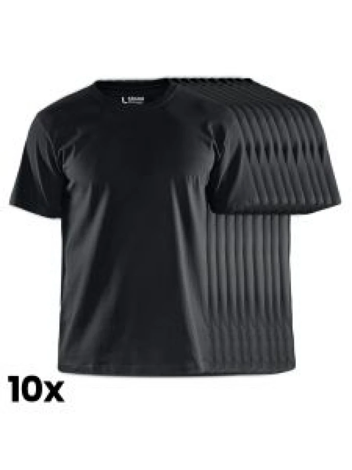 Blåkläder 3302-1030 T-shirt 10-Pack - Black