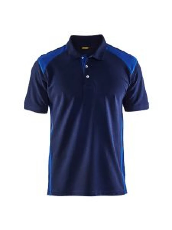 Blåkläder 3324-1050 Pique Polo Shirt - Navy/Cornflower Blue