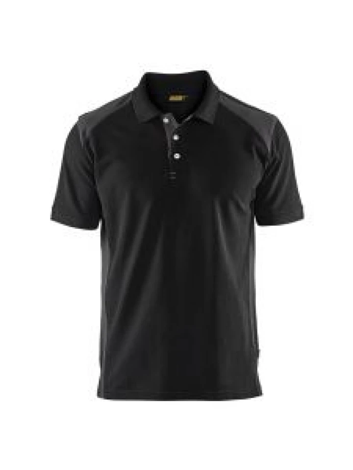Blåkläder 3324-1050 Pique Polo Shirt - Black/Dark Grey