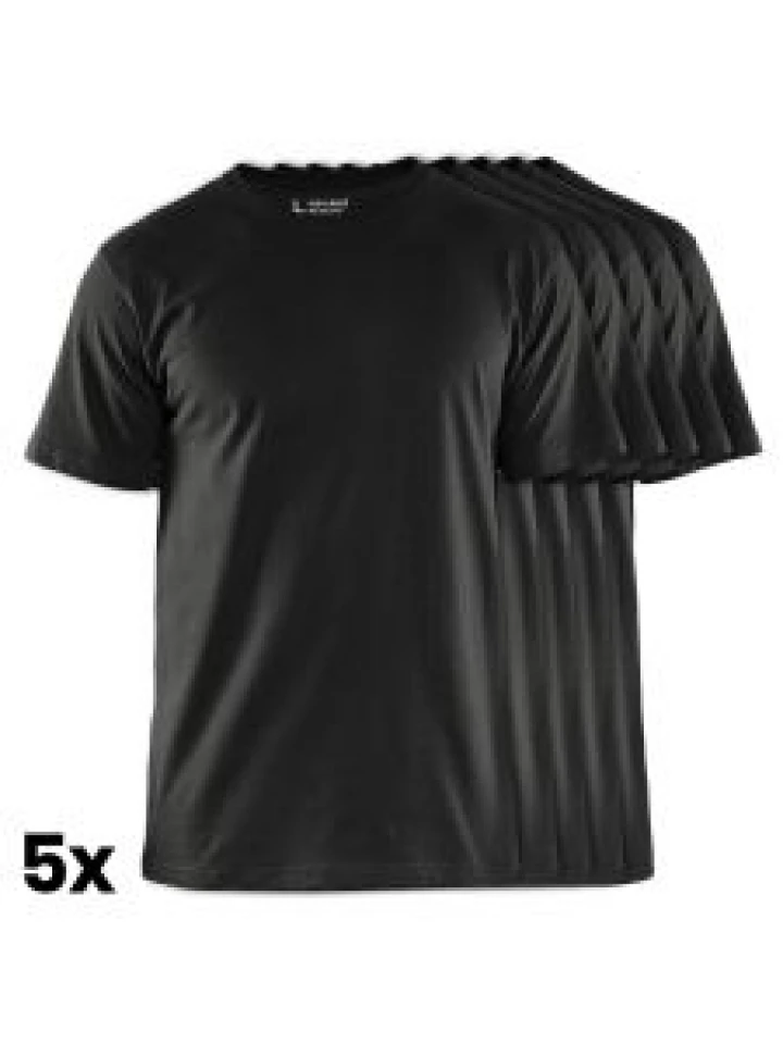 Blåkläder 3325-1042 T-shirt 5-Pack - Black