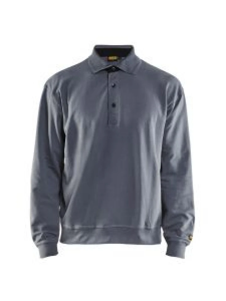 Blåkläder 3370-1158 Sweatshirt with Collar - Grey