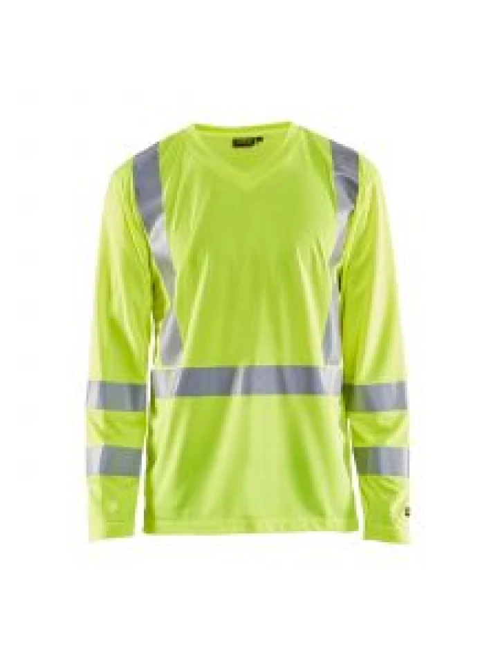UV T-Shirt High Vis Long Sleeve 3383 High Vis Geel - Blåkläder