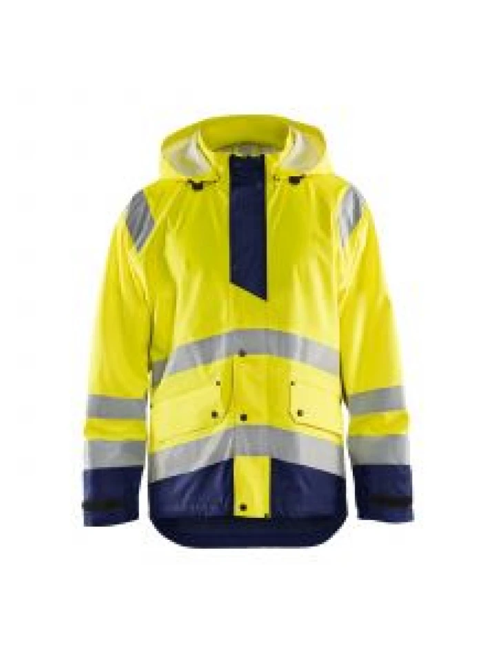 Rain Jacket Level 1 4323 High Vis Geel/Marineblauw - Blåkläder