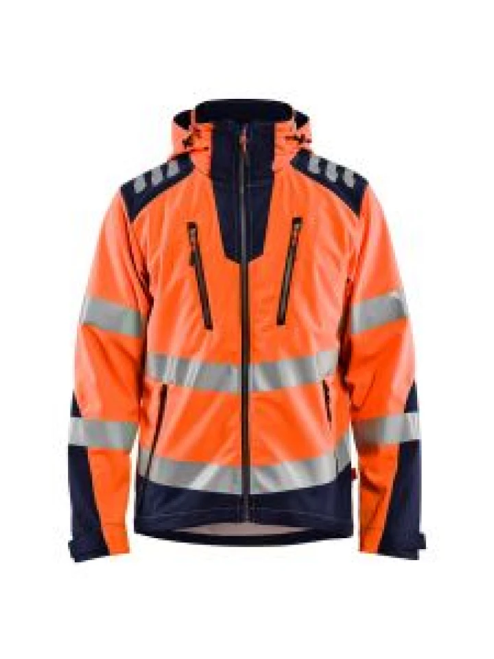 Blåkläder 4491-2513 Softshell jacket - Orange / Navy