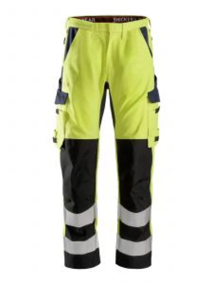 6364 High Vis Work Trouser with Shin Reinforcement Fireproof ProtecWork - Snickers