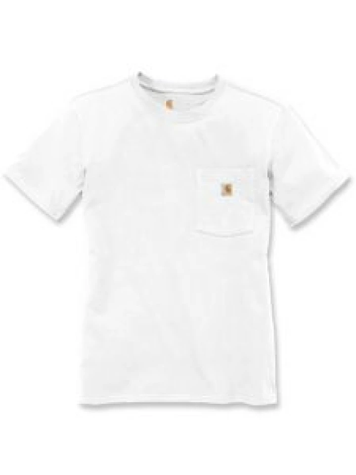 Carhartt 103067 Women's Pocket T-Shirt k/m - White