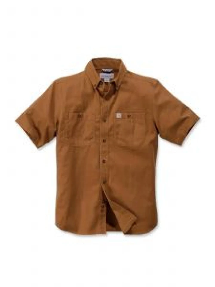 Carhartt 103555 Rugged Flex Rigby s/s Work Shirt - C. Brown