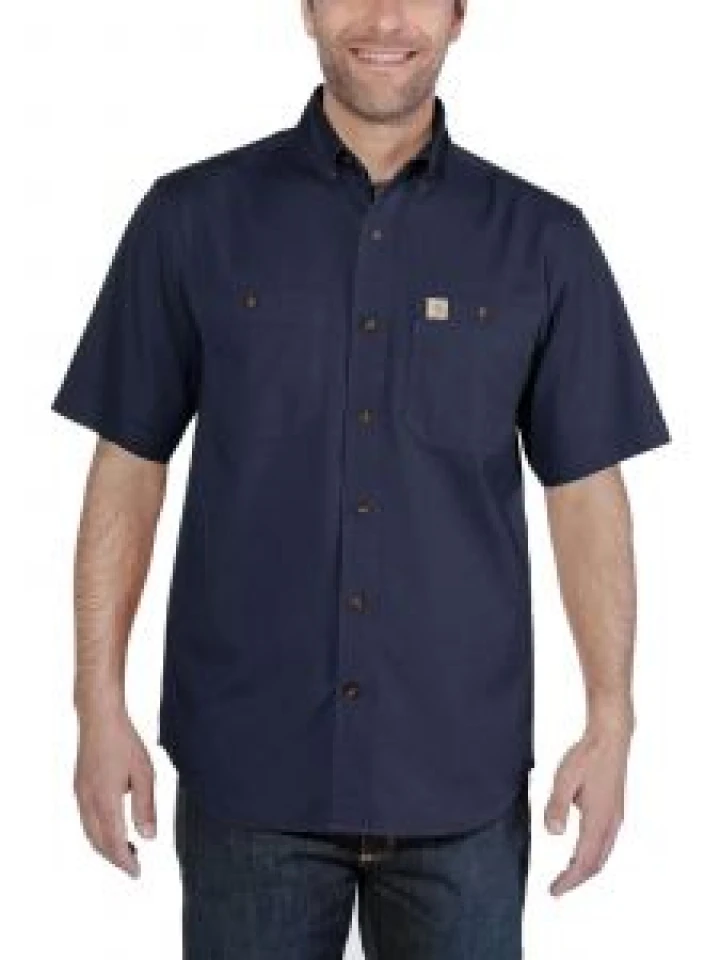 Carhartt 103555 Rugged Flex Rigby s/s Work Shirt - Navy