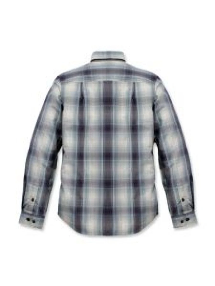 Carhartt 104331 Essential Plaid Shirt - Bluestone