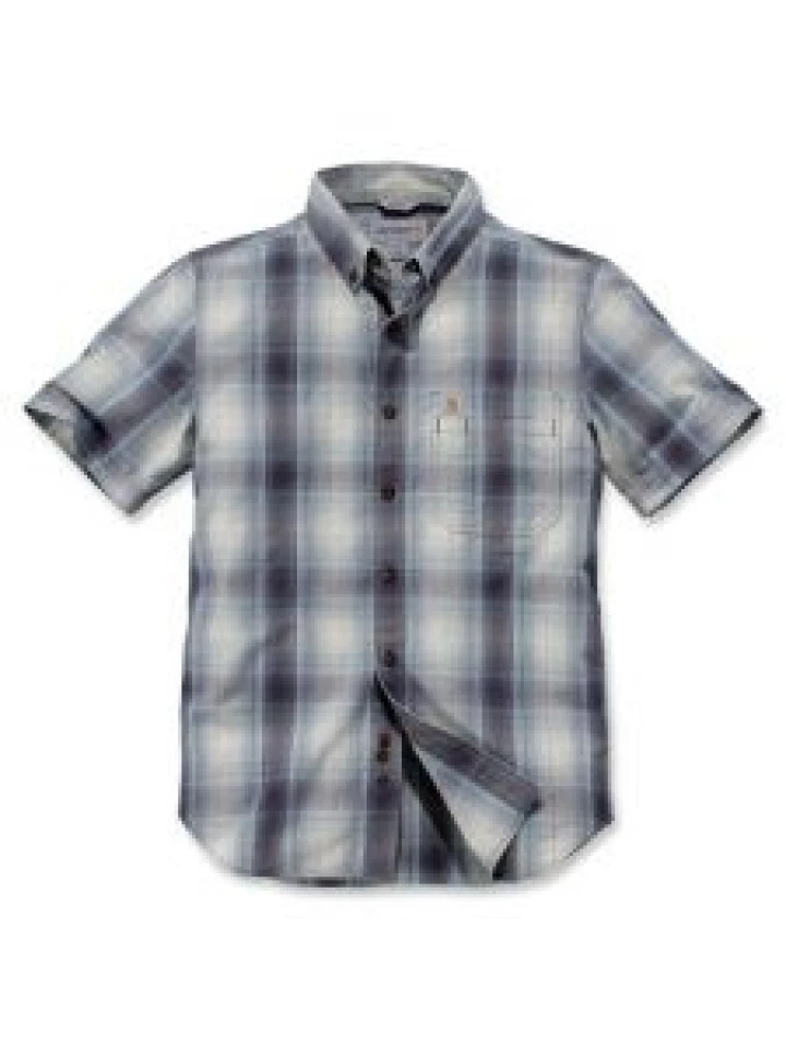Carhartt 104332 Essential Plaid Shirt - Bluestone