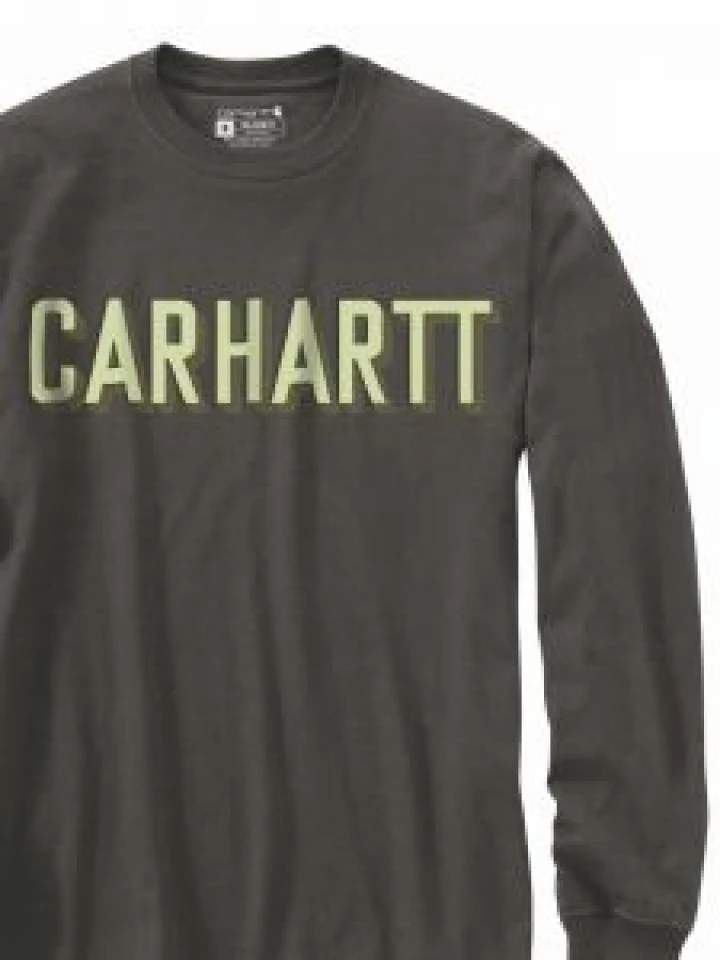 Carhartt 104891 Block Logo Graphic T-shirt Lange Mouw