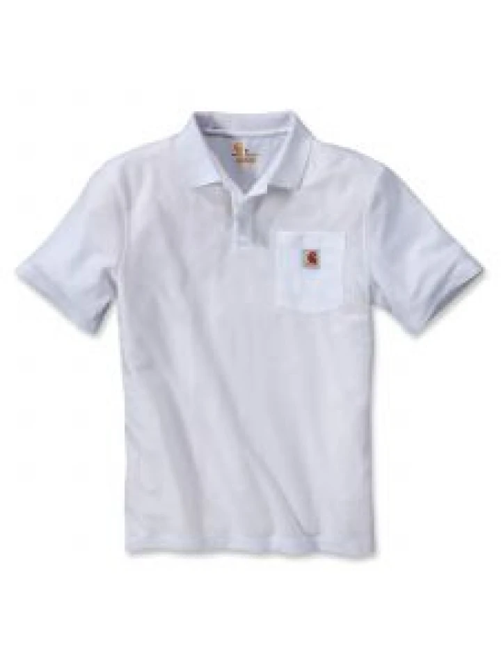Carhartt K570 Contractor's Work Pocket Polo - White