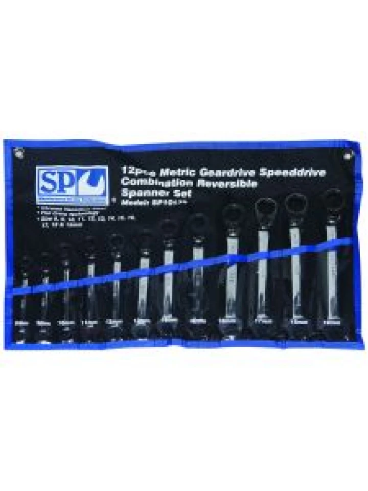 SP Tools SP10139 Omschakelbare Ringratel-Steeksleutelset Speedopen  12-delig
