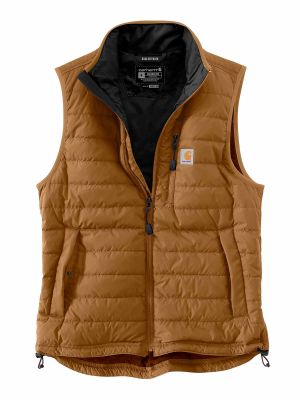 102286 Werk Bodywarmer Gilliam Lichtgewicht Carhartt 71workx Brown BRN voor