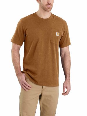 103296 T-shirt Korte Mouw met Zakje - Carhartt