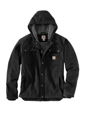 103826 Bartlett Werkjas Duck Fleece Gevoerd - Black BLK - Carhartt - voorkant