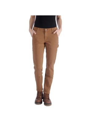 Carhartt 104296 Dames Stretch Twill Double Front Werkbroek - C. Brown W10