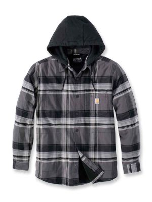 105938 Houthakkers Jas Flanel Sherpa Carhartt 71workx Black N04 voor