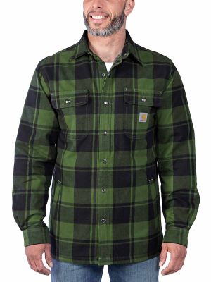 Carhartt 105939 Houthakkers Jas Flanel Sherpa - Chive - M