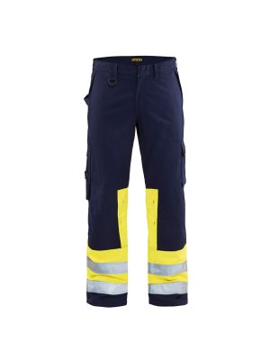 Multinorm Trouser 1478 Marine/High Vis Geel - Blåkläder