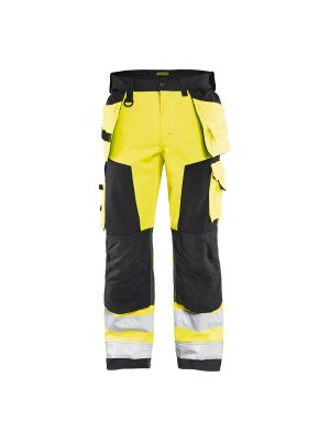 High Vis Softshell Craftsman Trouser 1567 High Vis Geel/Zwart - Blåkläder