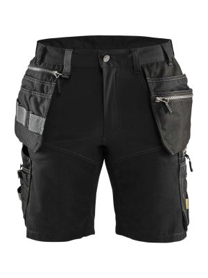 1598-1860 Korte Werkbroek Holsterzakken Stretch Black 9900 Blåkläder 71workx voor