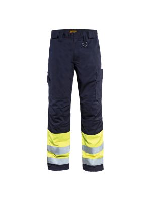 Multinorm Winter Trouser 1869 Marine/High Vis Geel - Blåkläder