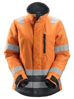 Snickers 1137 AllroundWork, High-Vis 37.5® Isolerend Damesjack Klasse 2/3 - High Vis Orange