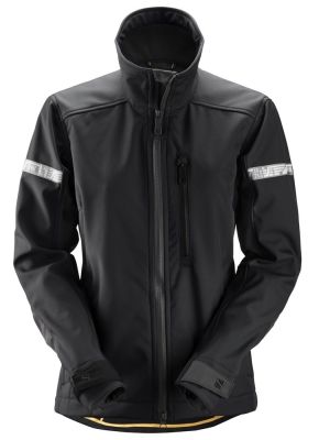 Snickers 1207 AllroundWork, Softshell Damesjack - Black