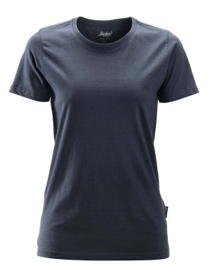 2516 Dames Werk T-shirt Snickers Navy 9500 71workx voor