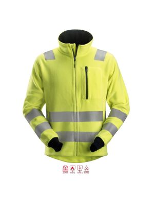 Snickers 2860 ProtecWork, Fleece Jack Klasse 3 - High Vis Yellow