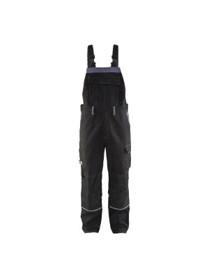 Anti-Flame Bib Trouser 2861 Zwart/Grijs - Blåkläder