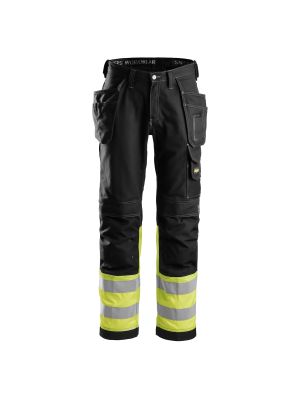 Snickers 3235 Werkbroek High Visibility Klasse 1 - Black/Yellow