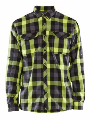 3299 Work Shirt Flannel Checked - Blåkläder