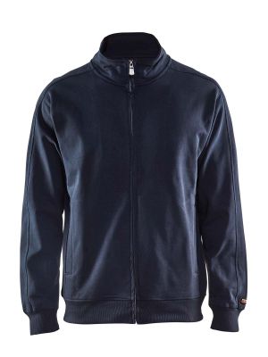 3349-1048 Werktrui Lange Rits Blåkläder Marineblauw 8600 71workx Voor