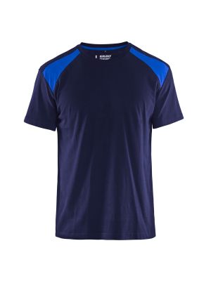 Blåkläder 3379-1042 T-Shirt Bi-Colour - Navy/Cornflower Blue