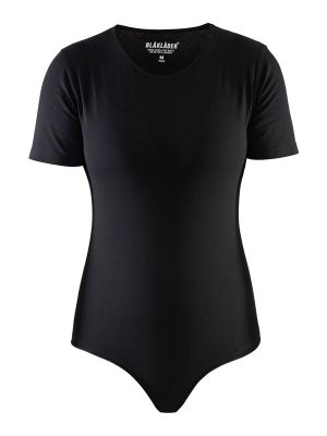 3404-1029 Dames Werk T-Shirt Body Blåkläder Zwart 9900 71workx Voor