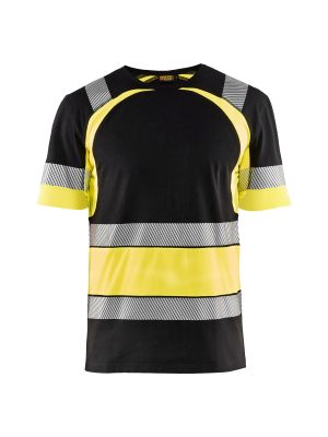 High Vis T-shirt 3421 Zwart/High Vis Geel - Blåkläder