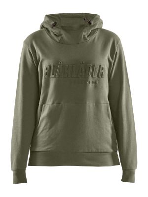 3560-1158 Dames Werk Hoodie 3D - 4109 Herfstgroen - Blåkläder - voorkant