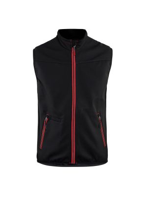 Blåkläder 3850-2516 Softshell Gilet - Black / Red