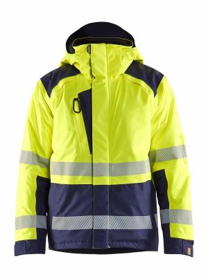 4455-1987 High Vis Werkjas Winter Klasse 3 Blåkläder Geel Marineblauw 3389 71workx Voor