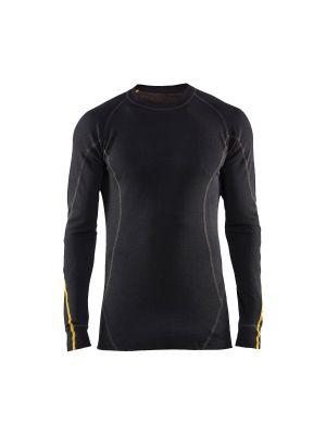 Flame Retardant Underwear Top, 78% Merino Wool 4794 Zwart - Blåkläder