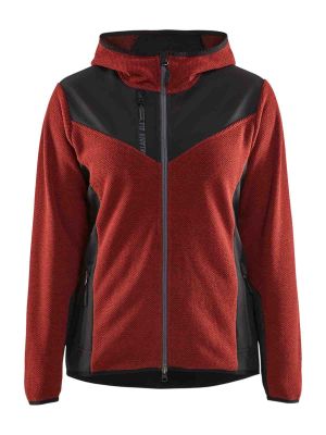 59412536 Dames Werkjas Softshell Gebreid Rood 5999 Blåkläder 71workx voor