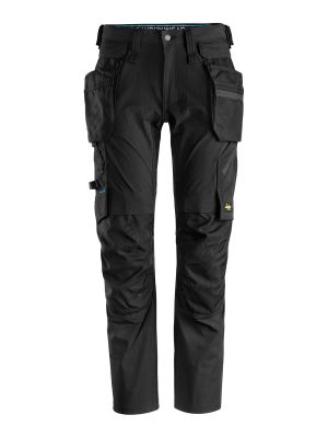 6208 Werkbroek Holsterzakken Afneembaar Stretch Litework Black 0404 Snickers 71workx voor