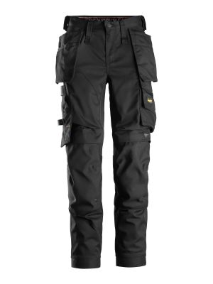 Snickers Werkbroek met Holsterzakken 6247 Dames Black 0404 71workx voor