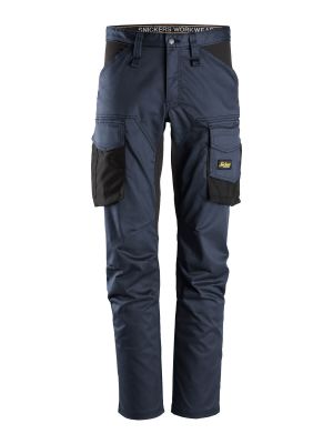 6803 Werkbroek Stretch AllroundWork - Snickers Navy/Black 9504 71Workx Voor