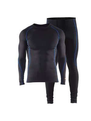 Technical Underwear Set Light 6810 Zwart/Korenblauw  - Blåkläder